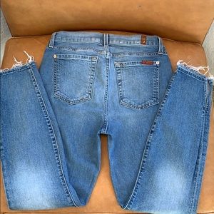 7 for all mankind the high waist ankle skinny 27